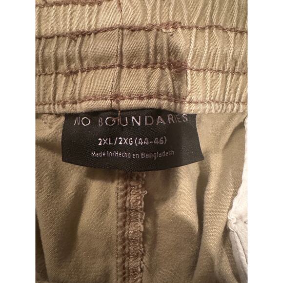 No Boundaries Tan khaki elastic waist jogger Pants sz 2x (44-46) - Picture 8 of 8